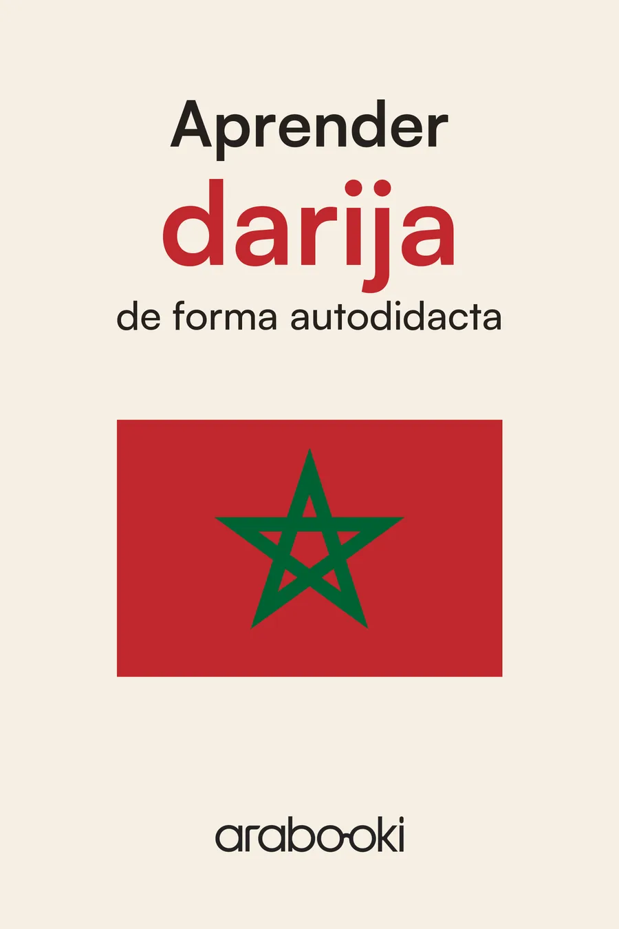 Aprender darija de forma autodidacta — portada con la bandera de Marruecos